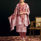 Silk Blend Jacquard Work Straight Kurta with Pant & Dupatta
