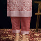 Silk Blend Jacquard Work Straight Kurta with Pant & Dupatta