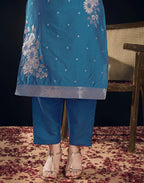 Silk Jacquard Woven Straight 3 Piece Kurta Set