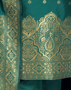 Silk Jacquard Woven Straight 3 Piece Kurta Set