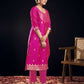 Silk Blend Jacquard Work Straight Kurta with Pant & Dupatta