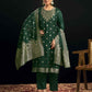 Silk Blend Jacquard Work Straight Kurta with Pant & Dupatta