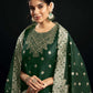 Silk Blend Jacquard Work Straight Kurta with Pant & Dupatta