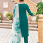 Velvet Dyed, Sequins, Embroidery and Lace Straight Kurta with Pant & Dupatta