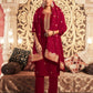 Velvet Sequins, Embroidery and Lace Straight Kurta with Pant & Dupatta