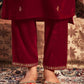 Velvet Sequins, Embroidery and Lace Straight Kurta with Pant & Dupatta