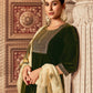 Velvet Sequins, Embroidery and Lace Straight Kurta with Pant & Dupatta