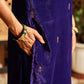 Velvet Sequins, Embroidery and Lace Straight Kurta with Pant & Dupatta