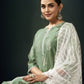 Silk Blend Printed Straight Kurta with Pant & Dupatta