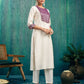 Silk Blend Woven Straight Kurta with Pant & Dupatta