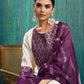 Silk Blend Woven Straight Kurta with Pant & Dupatta