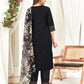 Cotton Blend Sequence Embroidery, Foil Print and Gota Lace Straight Kurta with Pant & Dupatta