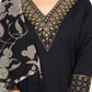 Cotton Blend Sequence Embroidery, Foil Print and Gota Lace Straight Kurta with Pant & Dupatta