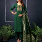 Cotton Blend Sequence Embroidery, Foil Print and Gota Lace Straight Kurta with Pant & Dupatta