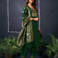 Cotton Blend Sequence Embroidery, Foil Print and Gota Lace Straight Kurta with Pant & Dupatta
