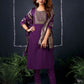 Cotton Blend Sequence, Embroidery and Lace Straight Kurta with Pant & Dupatta