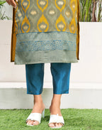 Silk Jacquard Woven Straight 3 Piece Kurta Set