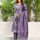 Silk Blend Jacquard Work Straight Kurta with Pant & Dupatta