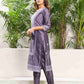 Silk Blend Jacquard Work Straight Kurta with Pant & Dupatta