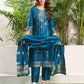 Silk Blend Jacquard Work Straight Kurta with Pant & Dupatta