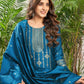 Silk Blend Jacquard Work Straight Kurta with Pant & Dupatta