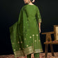 Silk Blend Jacquard Work Straight Kurta with Pant & Dupatta