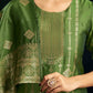 Silk Blend Jacquard Work Straight Kurta with Pant & Dupatta