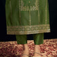 Silk Blend Jacquard Work Straight Kurta with Pant & Dupatta