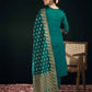 Silk Blend Jacquard Work Straight Kurta with Pant & Dupatta