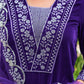 Velvet Sequins, Embroidery and Embroidery Lace Straight Kurta with Pant & Dupatta