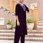 Velvet Sequins, Embroidery and Gota Lace Straight Kurta with Pant & Dupatta