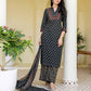Cotton Printed, Fabric Lace Straight Kurta with Pant & Dupatta