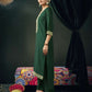 Silk Blend Embroidered Straight Kurta with Pant & Dupatta