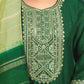 Silk Blend Embroidered Straight Kurta with Pant & Dupatta