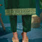 Silk Blend Embroidered Straight Kurta with Pant & Dupatta