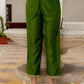 Net Sequins, Embroidery and Gota Lace Straight Kurta with Pant & Dupatta