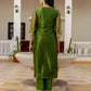 Net Sequins, Embroidery and Gota Lace Straight Kurta with Pant & Dupatta