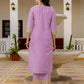 Silk Blend Embroidery Work and Embroidery Lace Straight Kurta with Pant & Dupatta