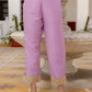 Silk Blend Embroidery Work and Embroidery Lace Straight Kurta with Pant & Dupatta
