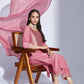 Silk Blend Weaving and Lace Straight Kurta with Pant & Dupatta