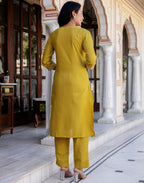 Viscose Rayon Embroidered Straight 3 Piece Kurta Set