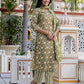 Cotton Blend Printed and Foil Print Straight Kurta with Pant & Dupatta