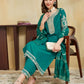 Silk Blend Embroidery Work and Embroidery Lace Straight Kurta with Pant & Dupatta