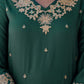 Silk Blend Embroidery, Sequin Work and Embroidery Lace Straight Kurta with Pant & Dupatta