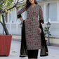 Crepe Floral Printed Straight Kurta with Pant & Dupatta