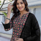 Crepe Floral Printed Straight Kurta with Pant & Dupatta