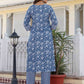 Cotton Printed A-Line Kurta with Pant & Dupatta