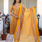 Cotton Blend Foil Printed and Printed Lace Straight Kurta with Pant & Dupatta