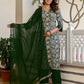 Crepe Floral Printed Straight Kurta with Pant & Dupatta