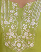 Viscose Rayon Embroidered Straight 3 Piece Kurta Set
